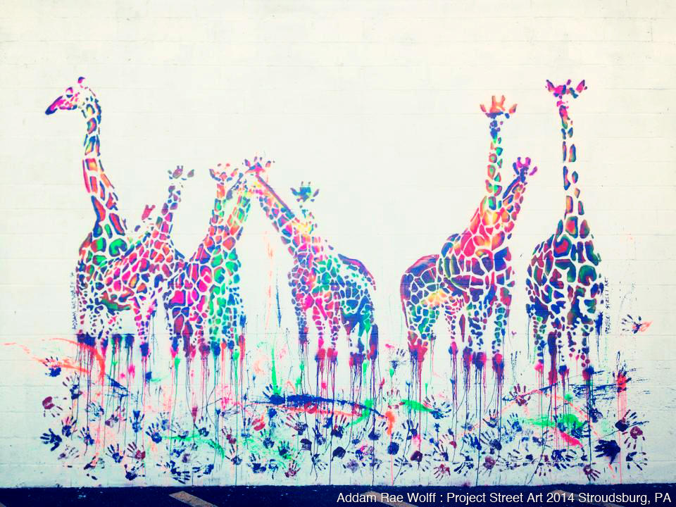 Giraffes (14'x18') - Project Street Art by AddamRaeWolff