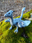 Silver Dragon Sculpture by MsMergus