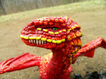 Red Desert Dragon Headshot by MsMergus