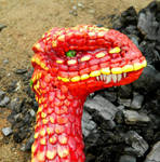 Red Desert Dragon Headshot II by MsMergus