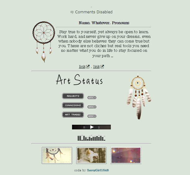 dreams | non-core code f2u by SnowGirl1548