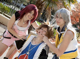 Kingdom Hearts: Destiny Trio by VandorWolf