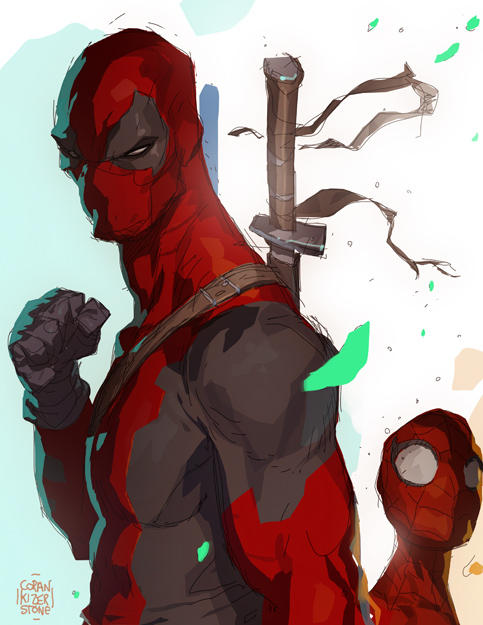 Deadpool Teach...Spidey...Learn by CoranKizerStone