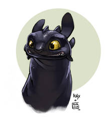 Toothless Collab ANX by bib0un