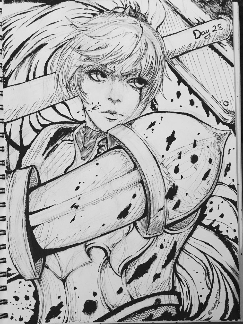 Inktober 2016 - Day 28 by HowlingNeko