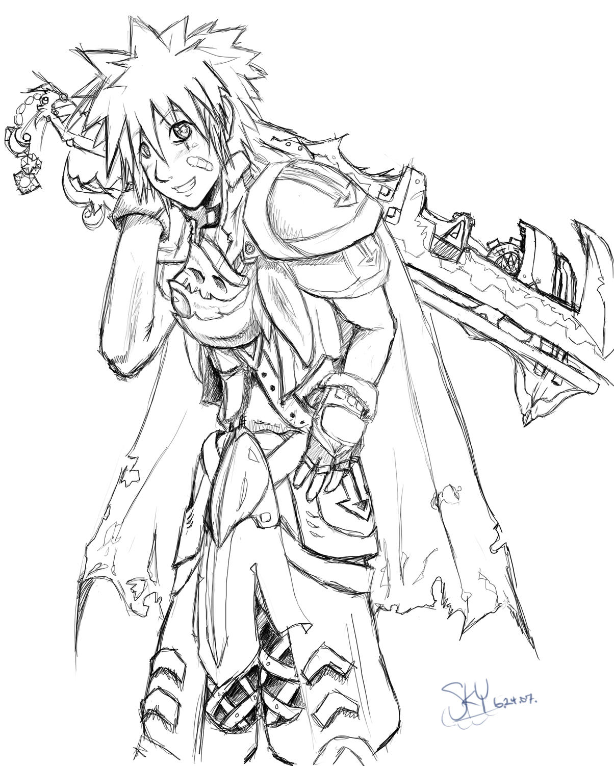 Sora - Keyblade War by KazenoKizu928