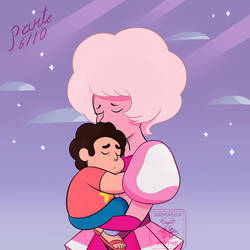 Pink Diamond and Steven Universe by ArmaniaMothe