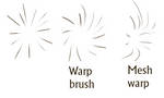 Warp by obtusity
