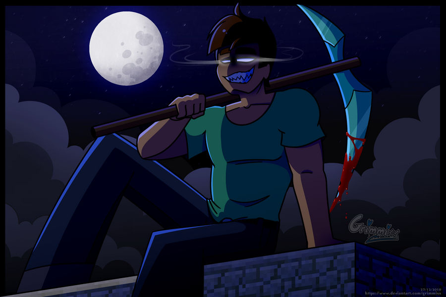 :Minecraft Herobrine: by Grimmixx on DeviantArt