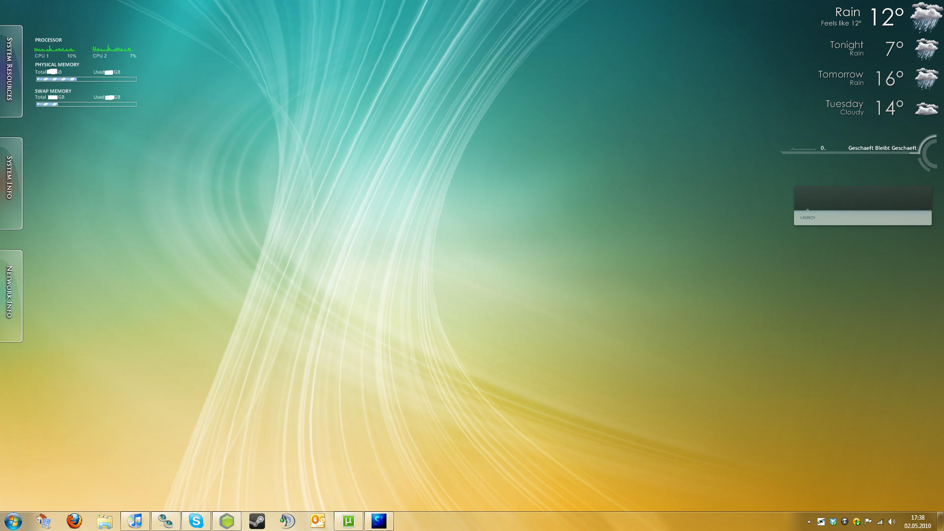 rain meter desktop