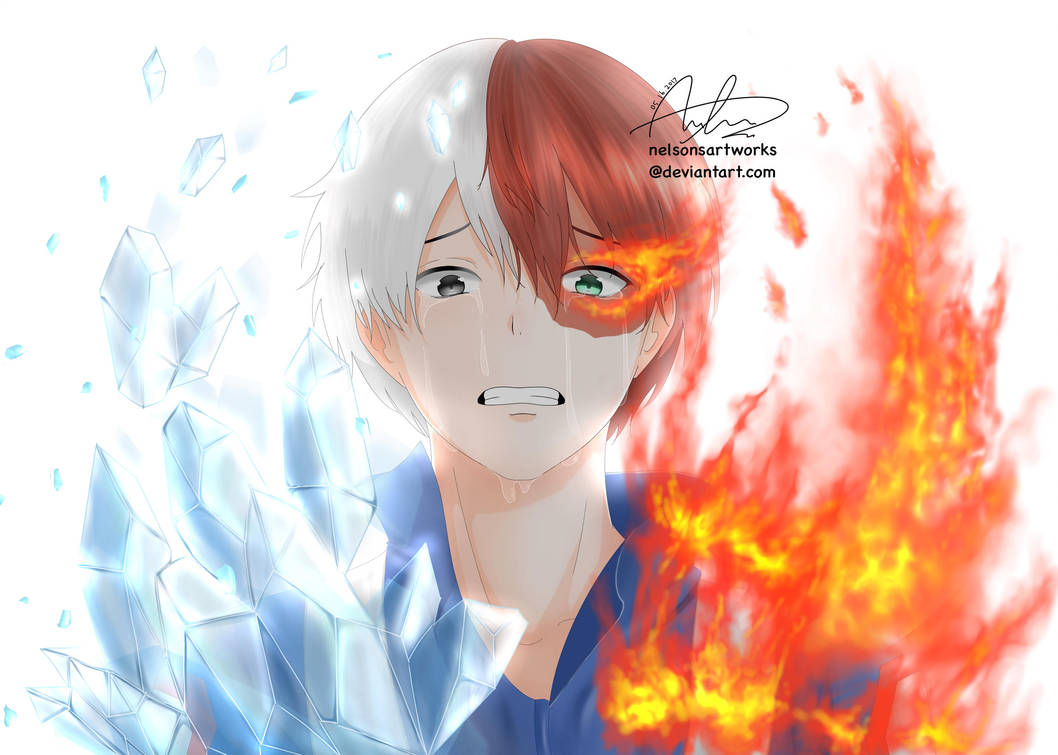 Todoroki Shouto Tears by nelsonsartworks on DeviantArt