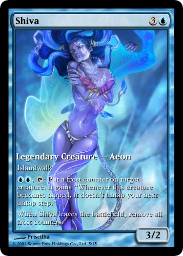 FFX Shiva, MtG'd by eternaldeath09