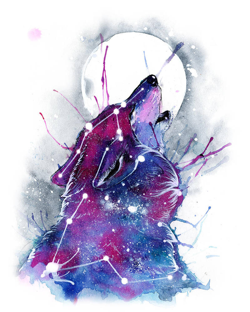 Galaxy Wolf by RubisFirenos on DeviantArt