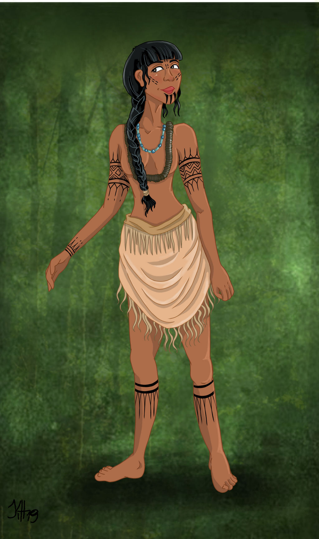 Historical Pocahontas by Pelycosaur24 on DeviantArt