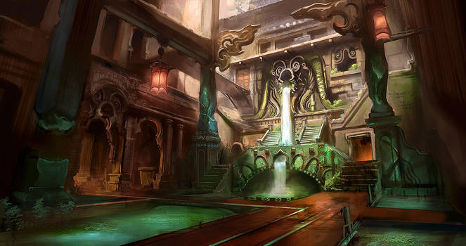 Flooded Temple by jordangrimmer