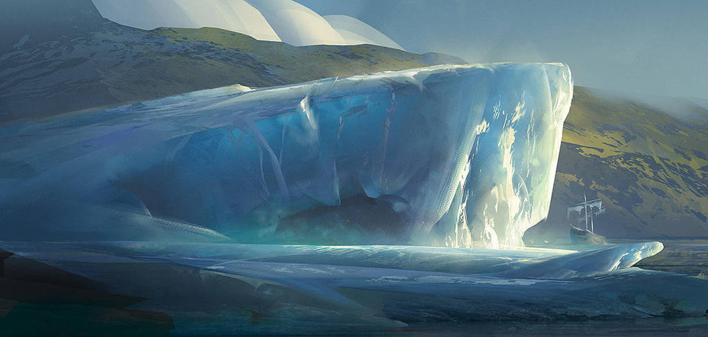 Iceberg: Digital Painting Process by jordangrimmer