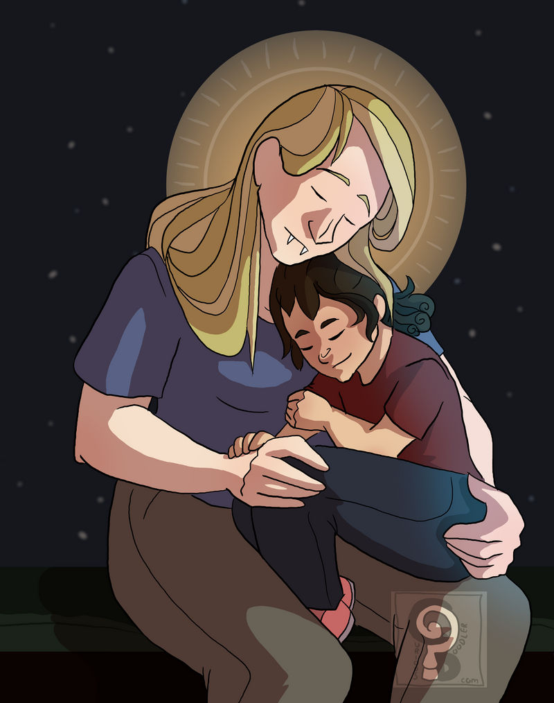 Madonna and Child by curiousdoodler