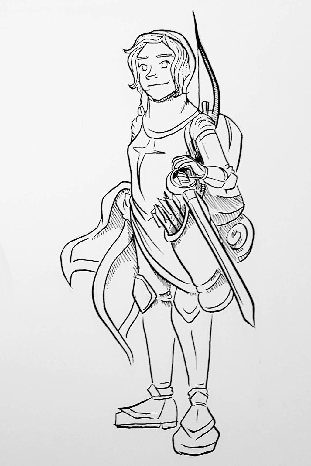 Inktober 2018 - Shaela by curiousdoodler