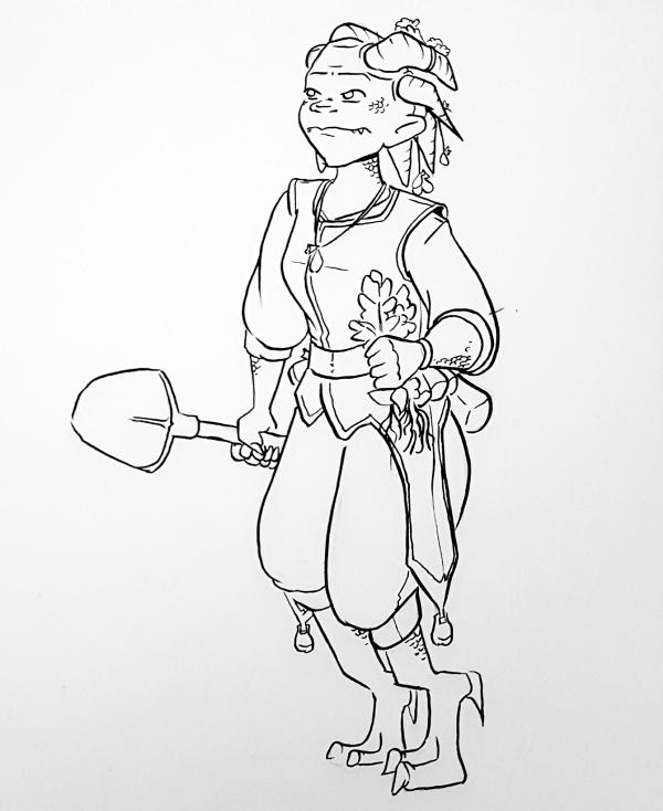 Inktober 2018 - Azariah by curiousdoodler