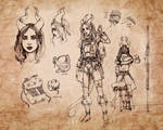 Tiefling Warlock Character Sheet by ghostfire