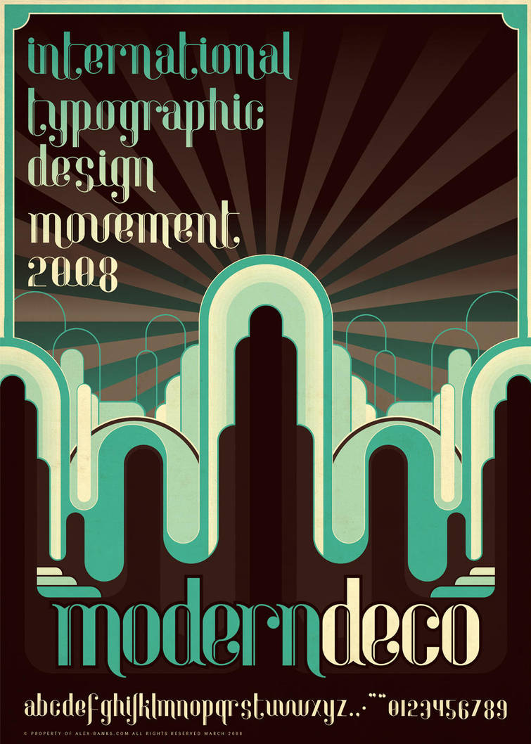 Modern.Deco.Typography by atobgraphics