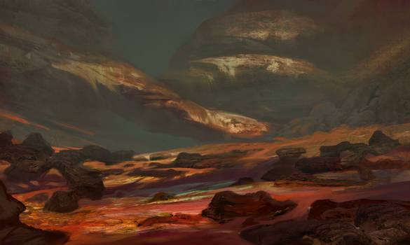 Rocky planet by Lyraina