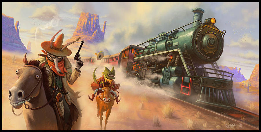 The Train Heist by petura