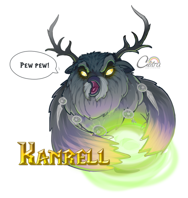 Boomkin goes Pew Pew - Gift for Kanrell by Cilitra