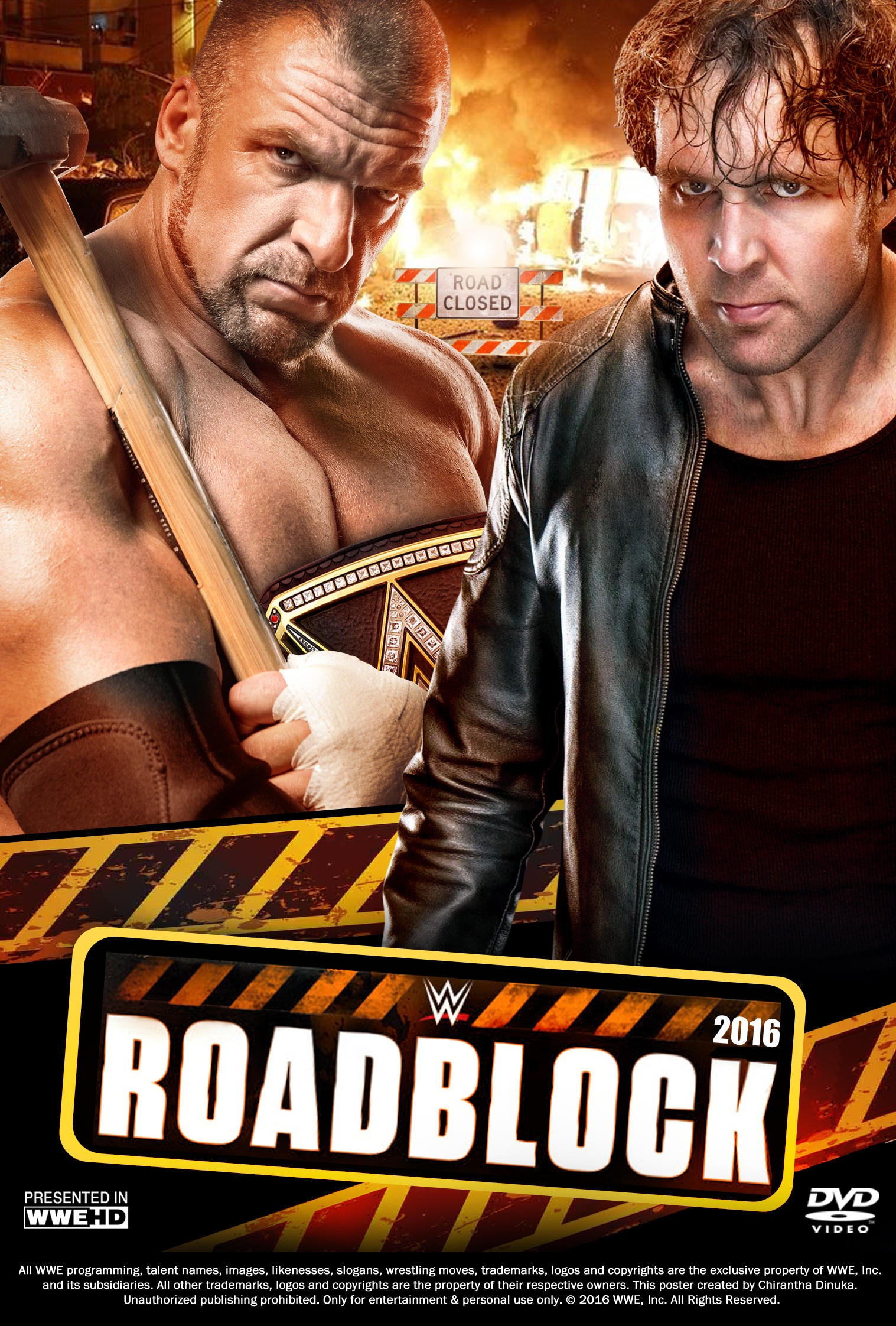 wwe raw roadblock 2016 results