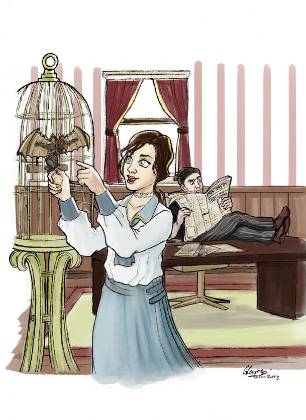 Bioshock Infinite - What if... by ryuuza-art