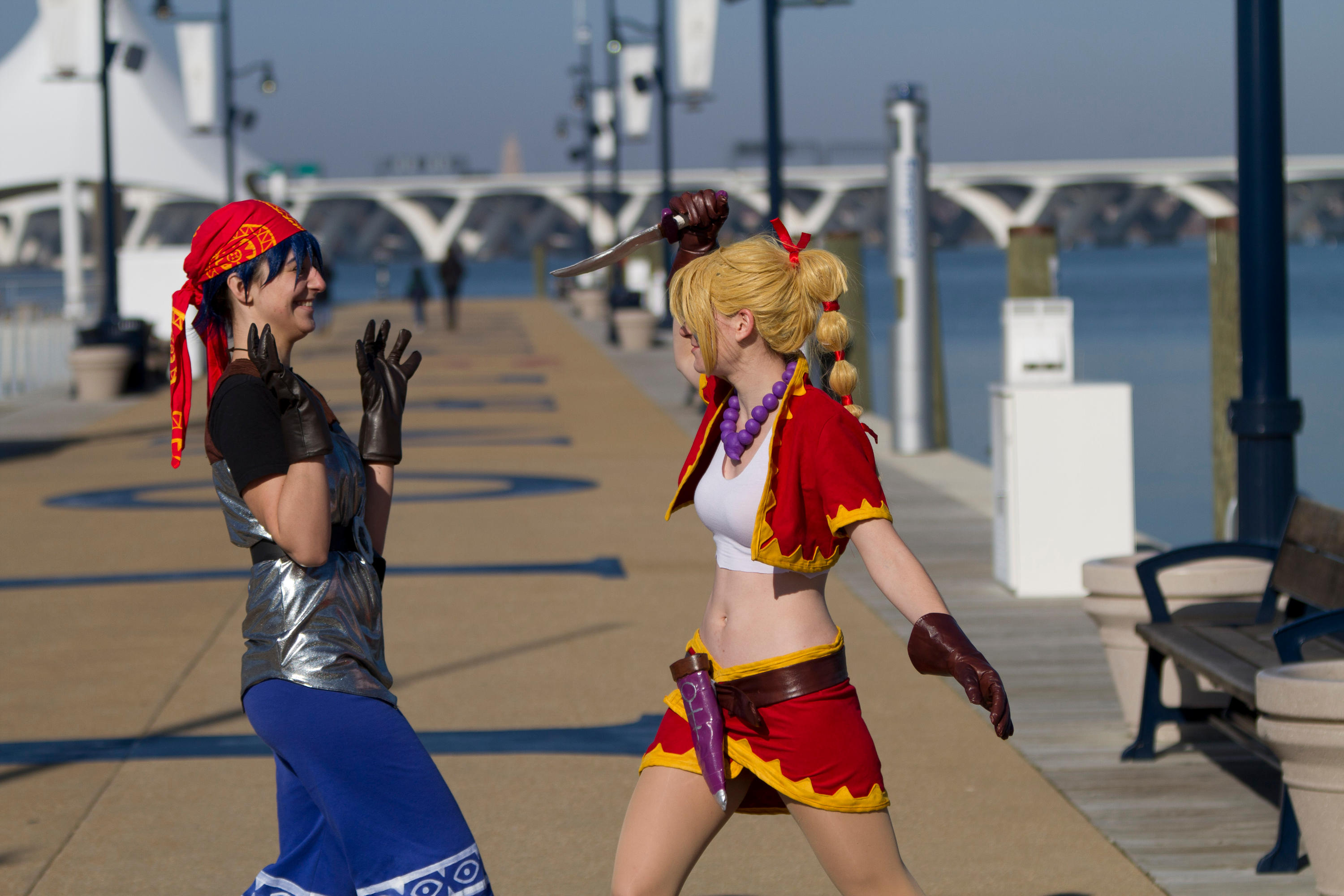 Chrono Cross - Kidd and Serge Photoshoot 8 by octomobiki