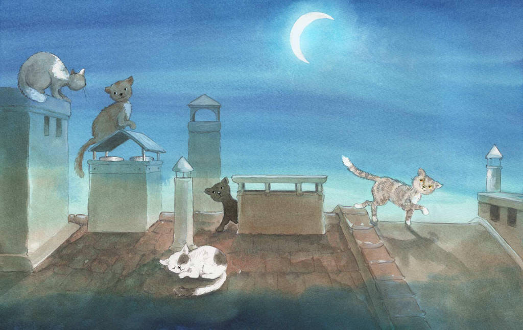 Cats On The Roof by asiapasek