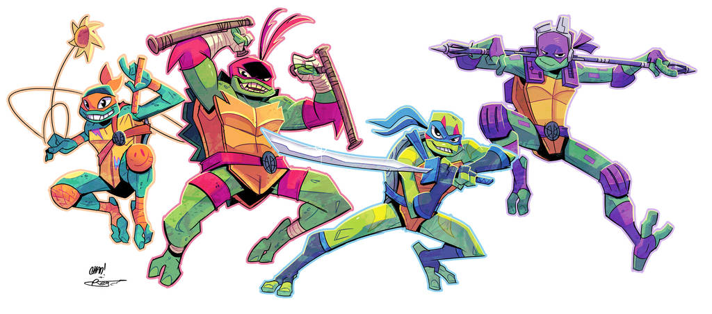 Rise of the TMNT (Colours) by Ziggyfin