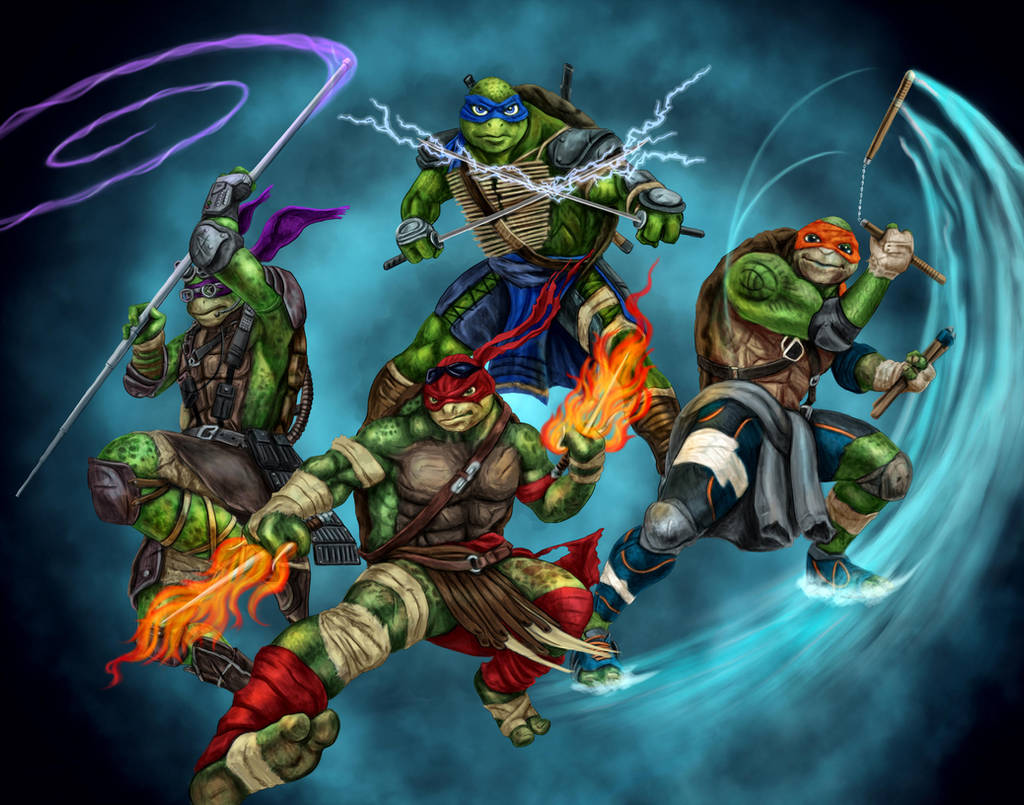 TMNT Elementals by dragynsart