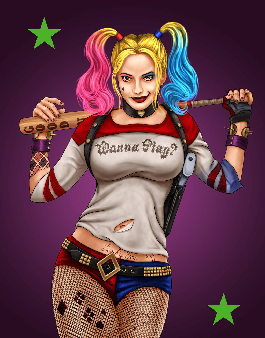 Harley Quinn by dragynsart