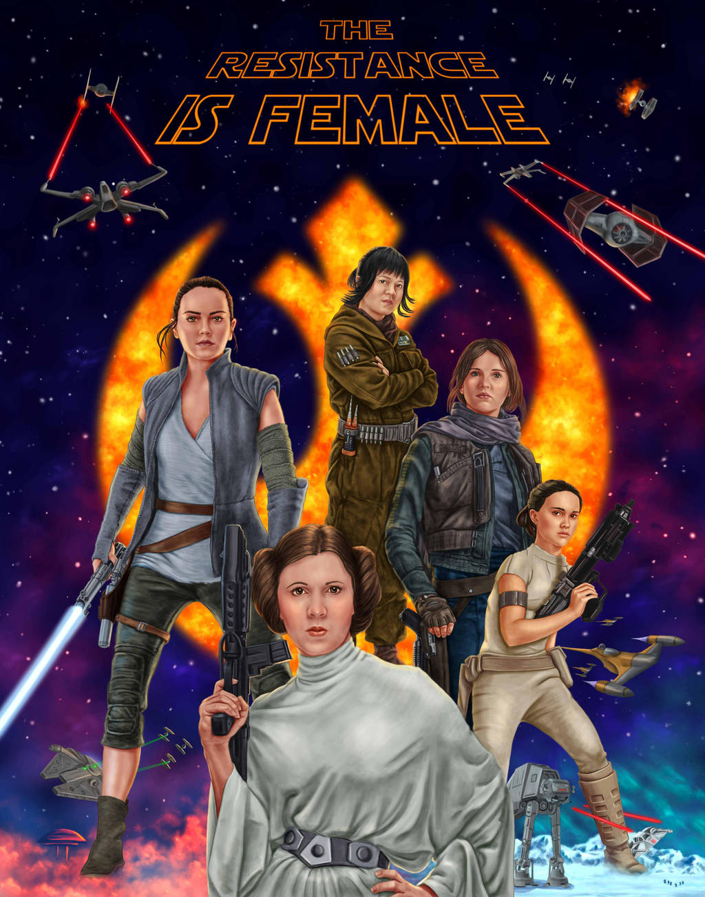 The Resistance is Female by dragynsart