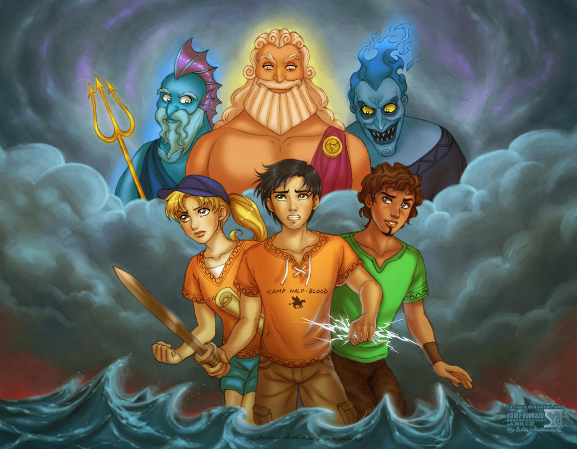 Percy Jackson + Disney's Gods by daekazu