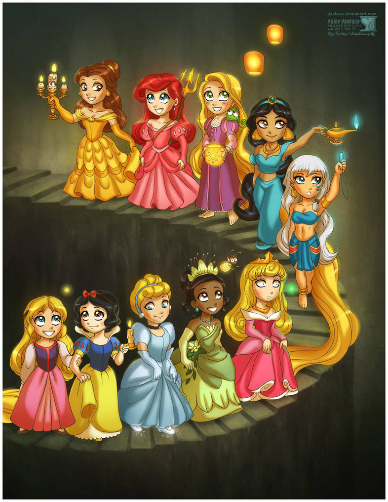 Your fav Disney's Princess by daekazu