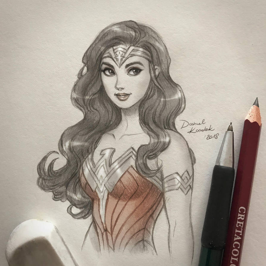 Wonder Woman Sketch by daekazu