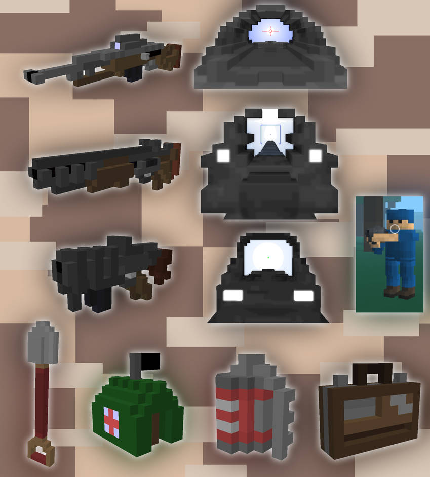Ace of Spades Voxel set [NOT AVAILABLE} by LeetZero