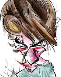 Cartoon Self Portrait by Jamdeski