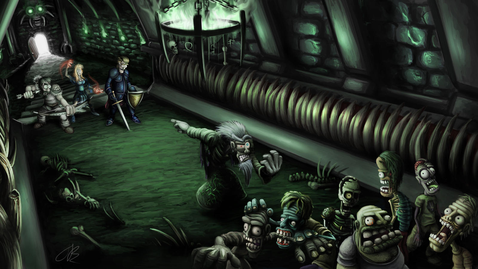 Assault on the Necromancer by Jamdeski