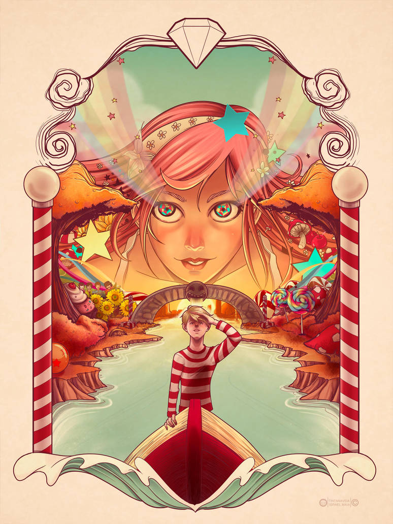 Color poster - Lucy in the sky by tintanaveia