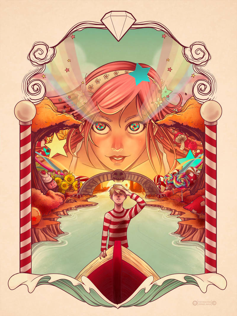 Color poster - Lucy in the sky by tintanaveia