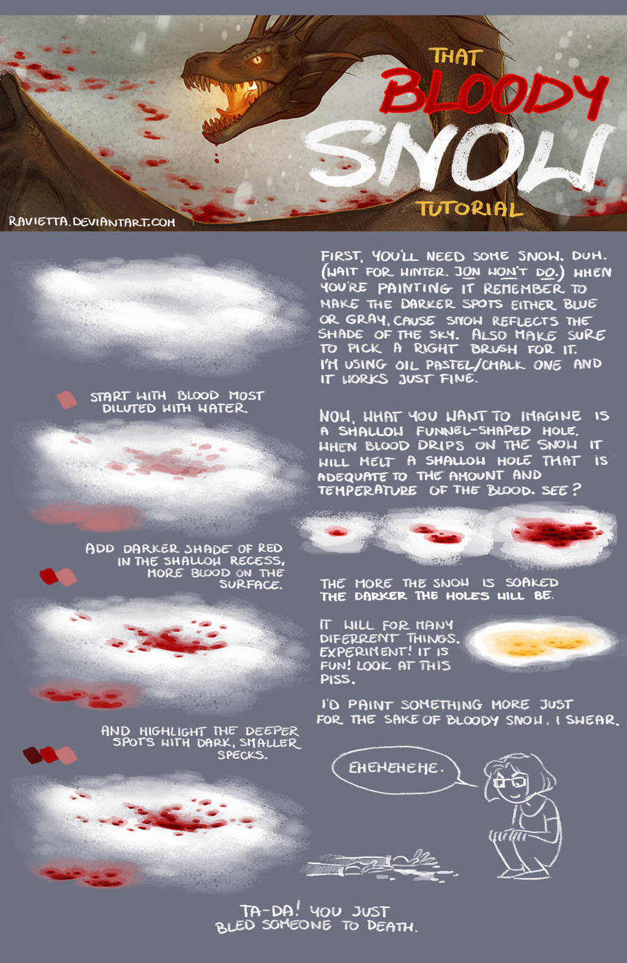 Bloody Snow tutorial by Ravietta on DeviantArt