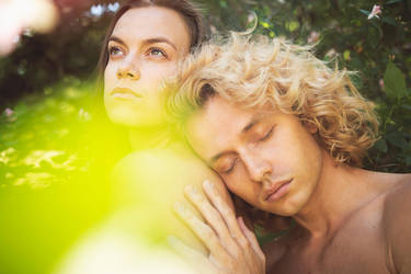 Adam and Eve III by sofiawilhelmina