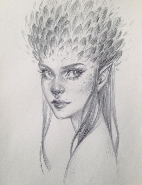 Daily Sketch: Fairy by dimary