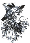 Inktober: Catnip Witch by dimary