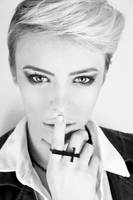 Chloe Portrait BW by SallehSparrowPhotos