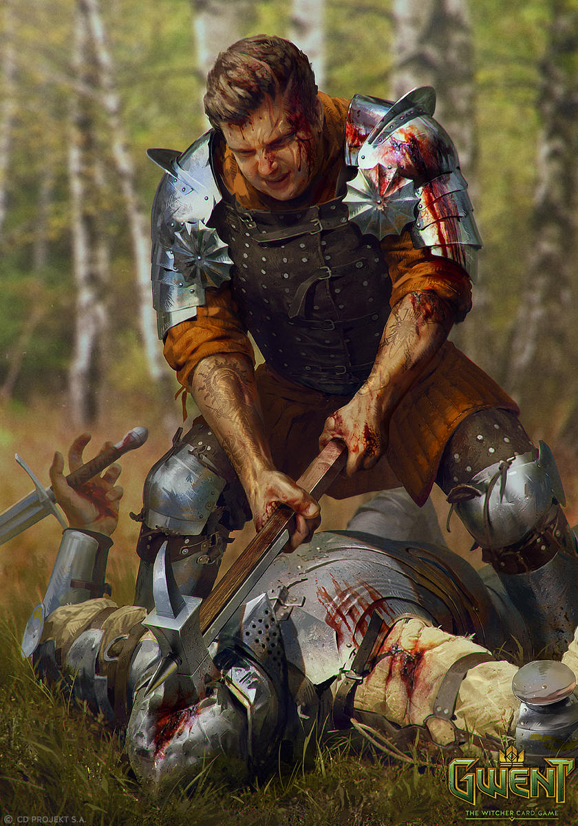 Aedirnian Mauler - Gwent Card by akreon